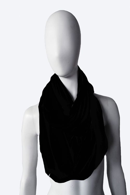 Black Infinity Scarf