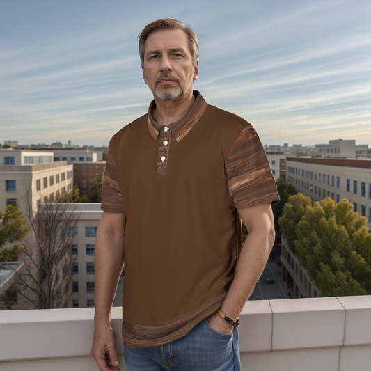 Brown & Brown Polo Shirt