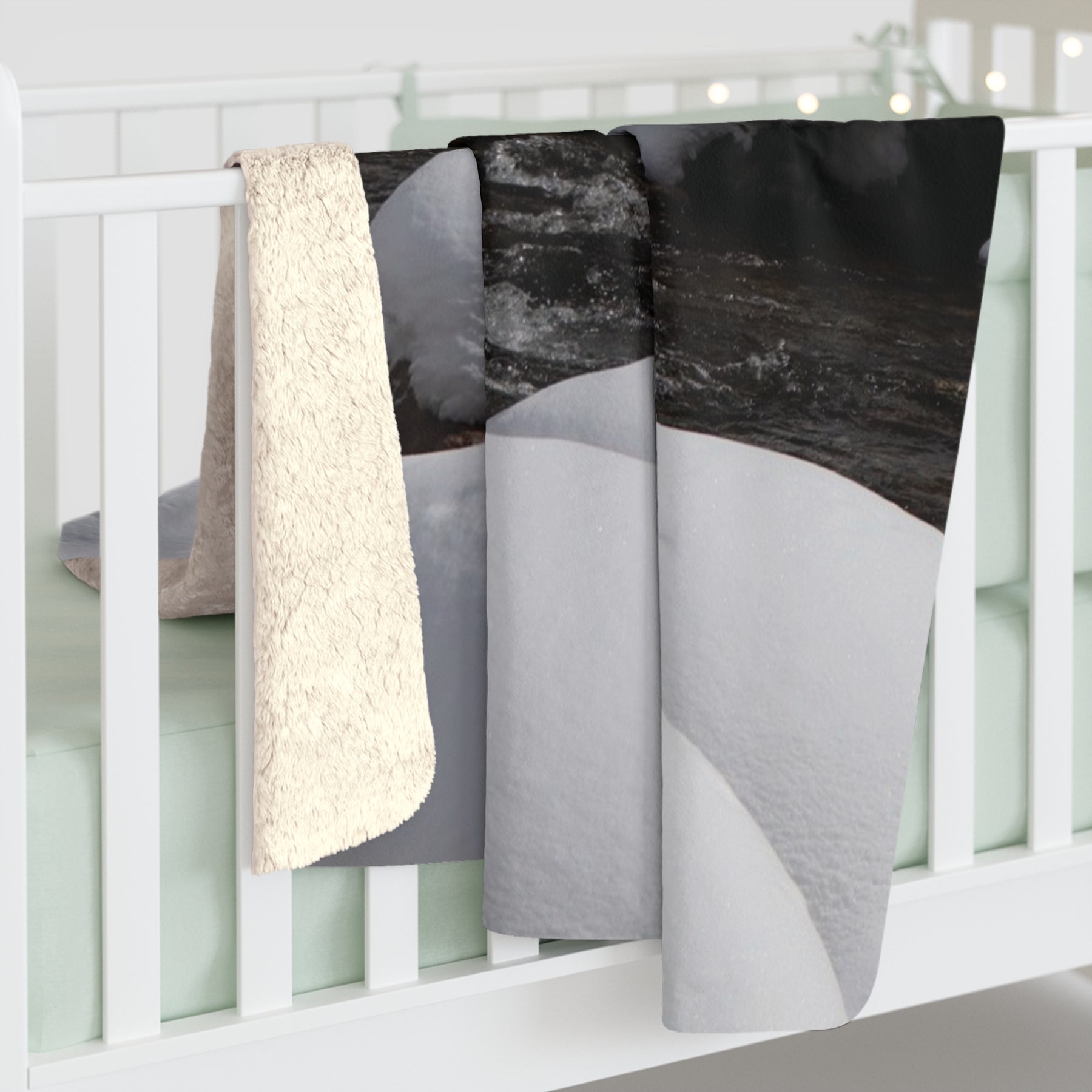 Snow Squall Sherpa Fleece Blanket