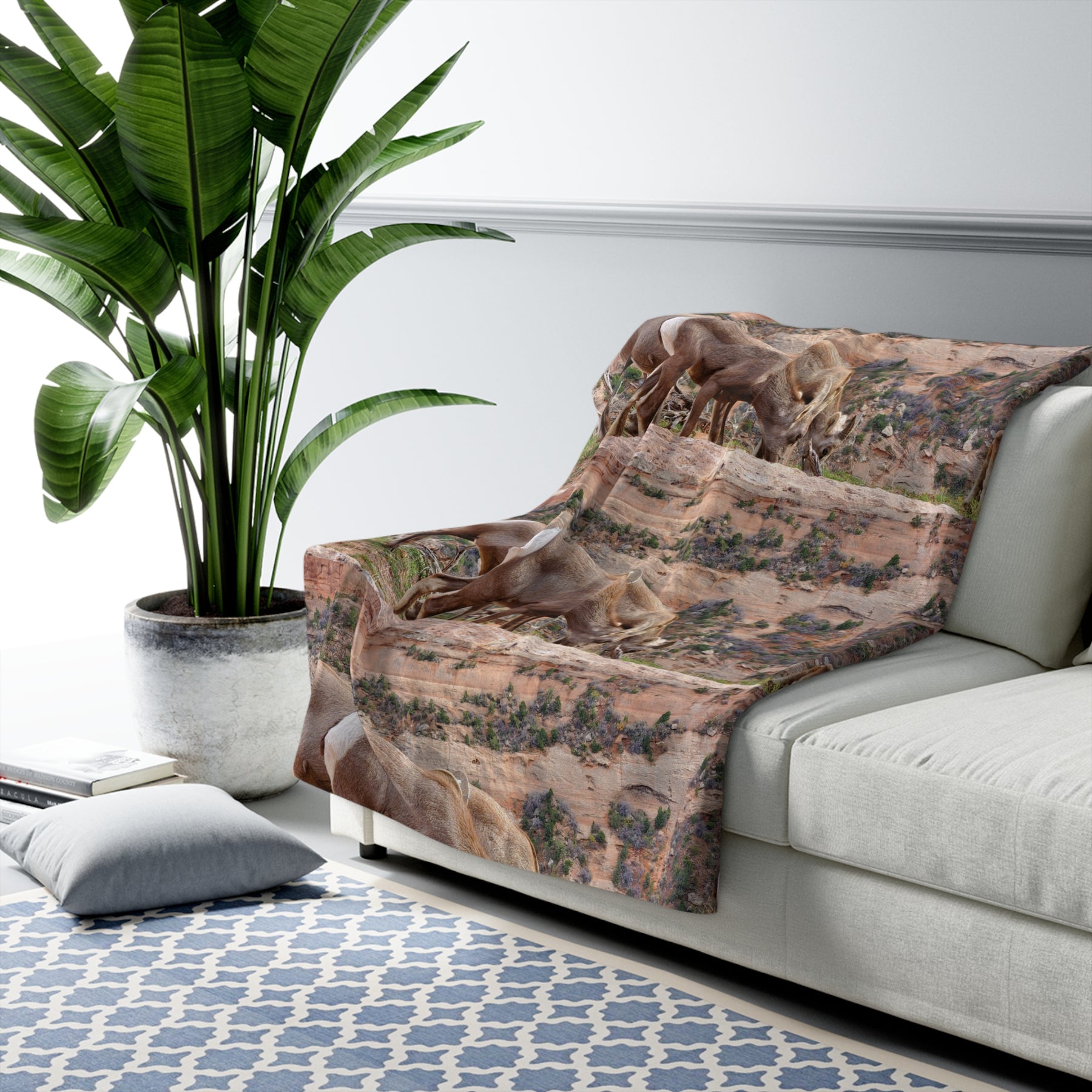 Wild Life Sherpa Fleece Blanket