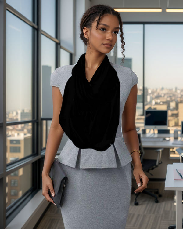 Black Infinity Scarf