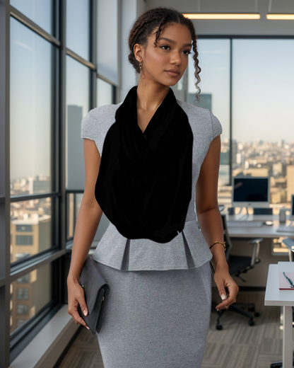 Black Infinity Scarf