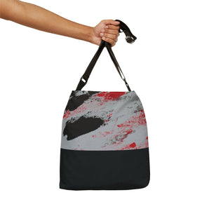 Black and Red Adjustable Tote