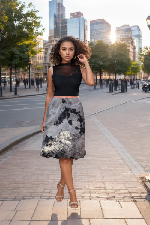 Black and White A3 Skirt