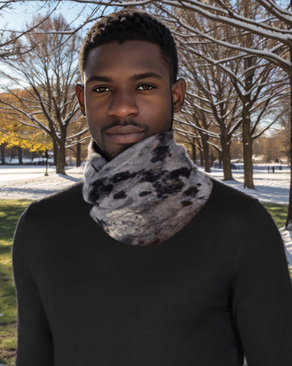 Black and White Tube Scarf