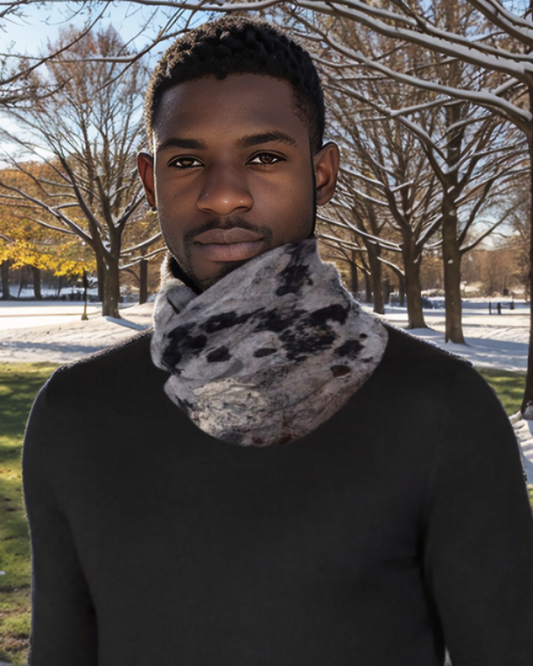 Black and White Tube Scarf