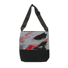 Black and Red Adjustable Tote