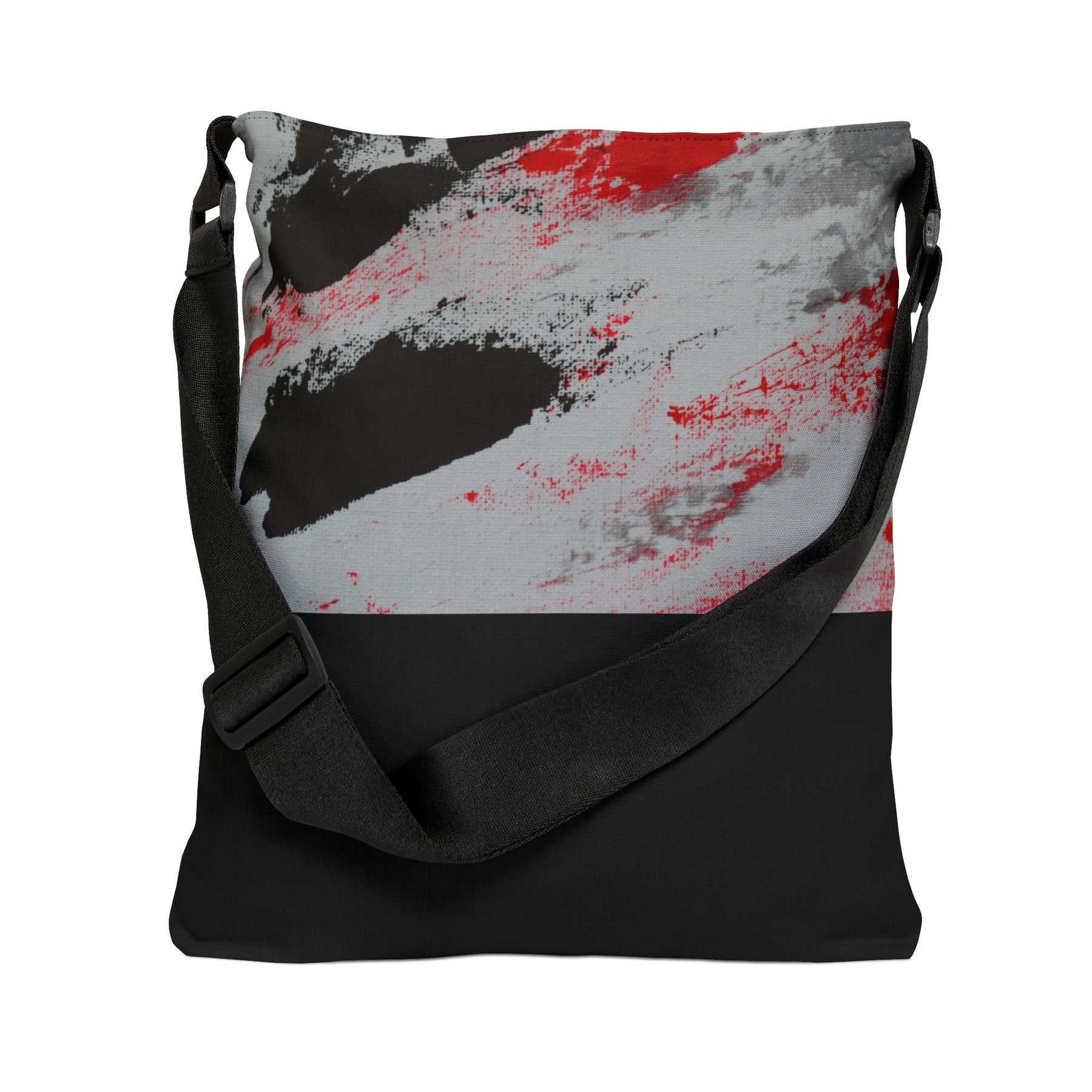 Black and Red Adjustable Tote