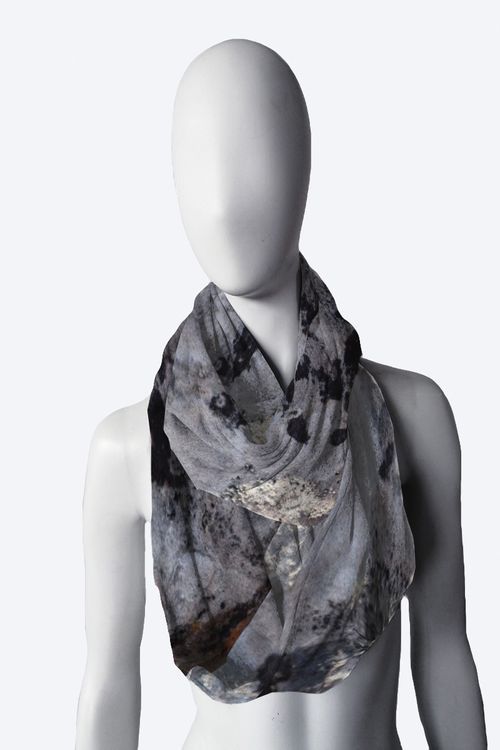 Black and White Infinity Scarf