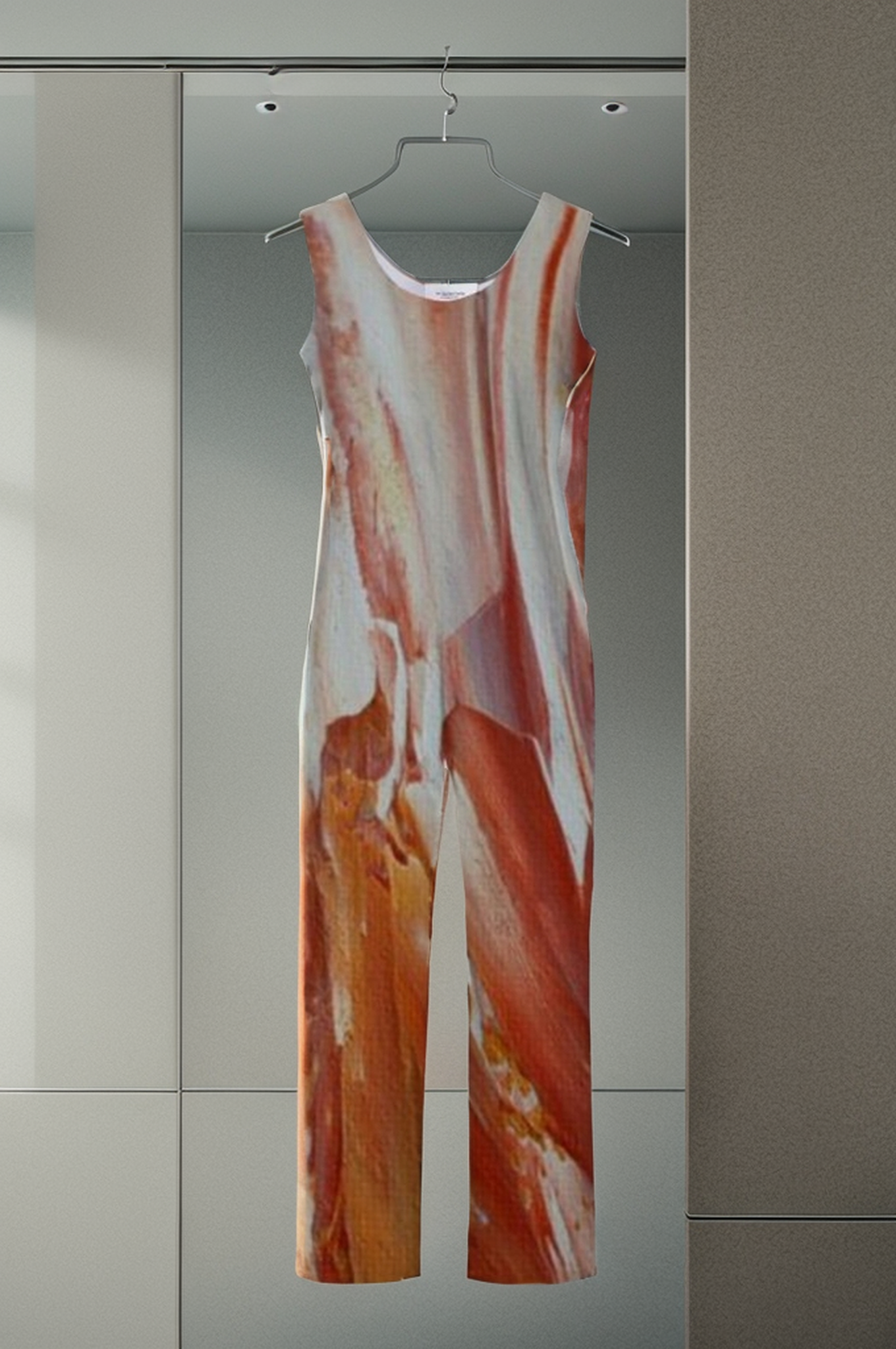 Blend of Color Sleeveless Jumpsuit
