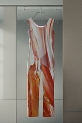 Blend of Color Sleeveless Jumpsuit