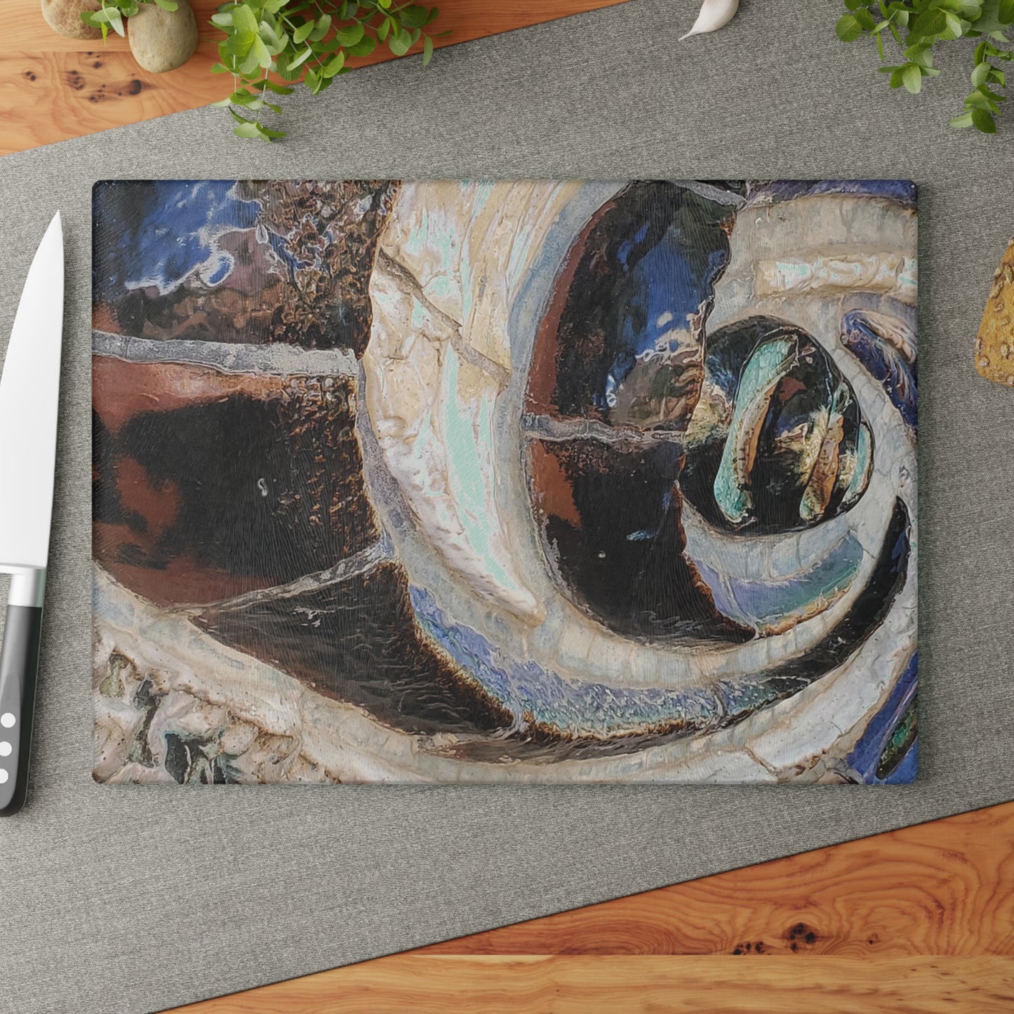 Chefs Tempered Glass Cutting Board