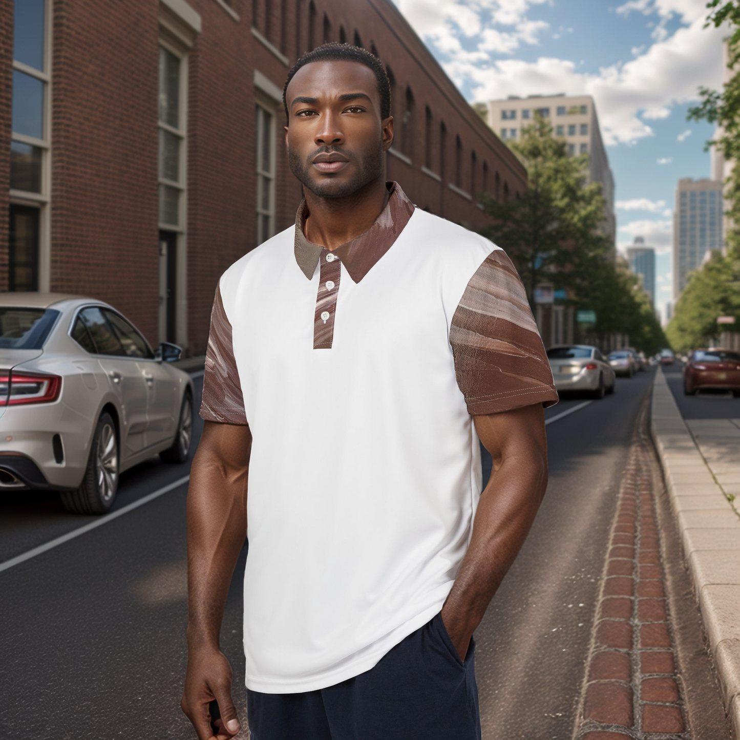 Coffee & Cream Polo Shirt