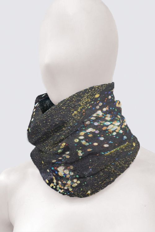 Color in Black Tube Scarf