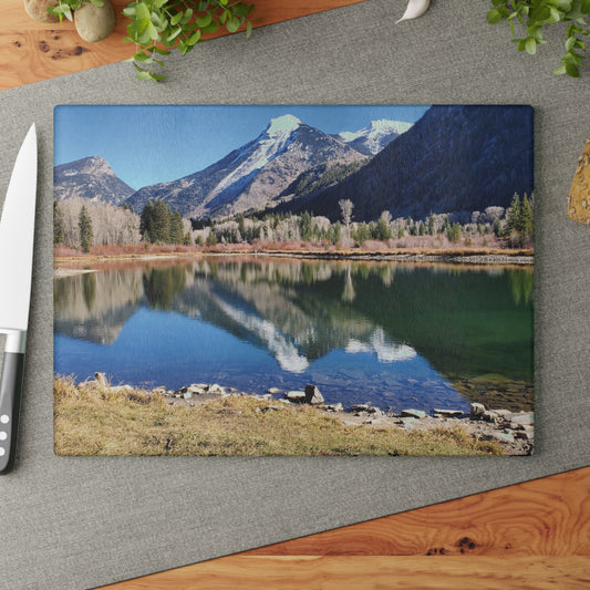 Discover What's Next Tempered Glass Cutting Board