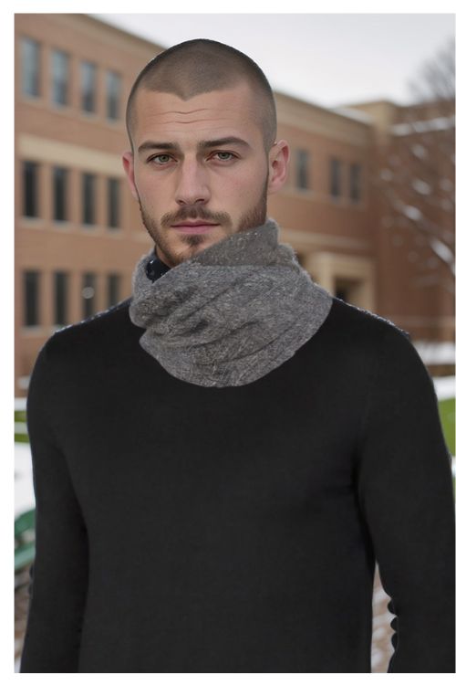 Elite Grey Tube Scarf