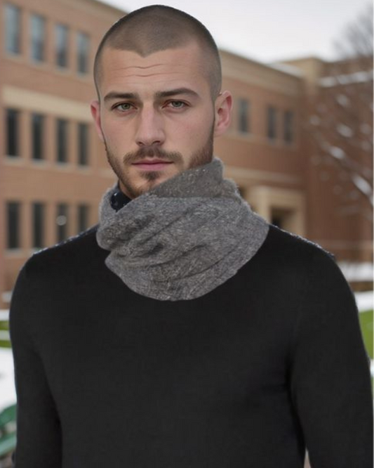 Elite Grey Tube Scarf