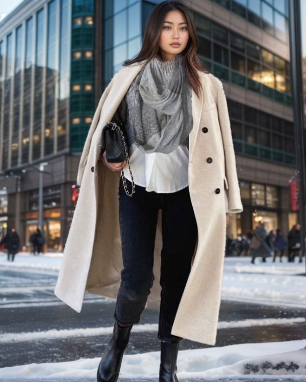 Grey Complement Infinity Scarf