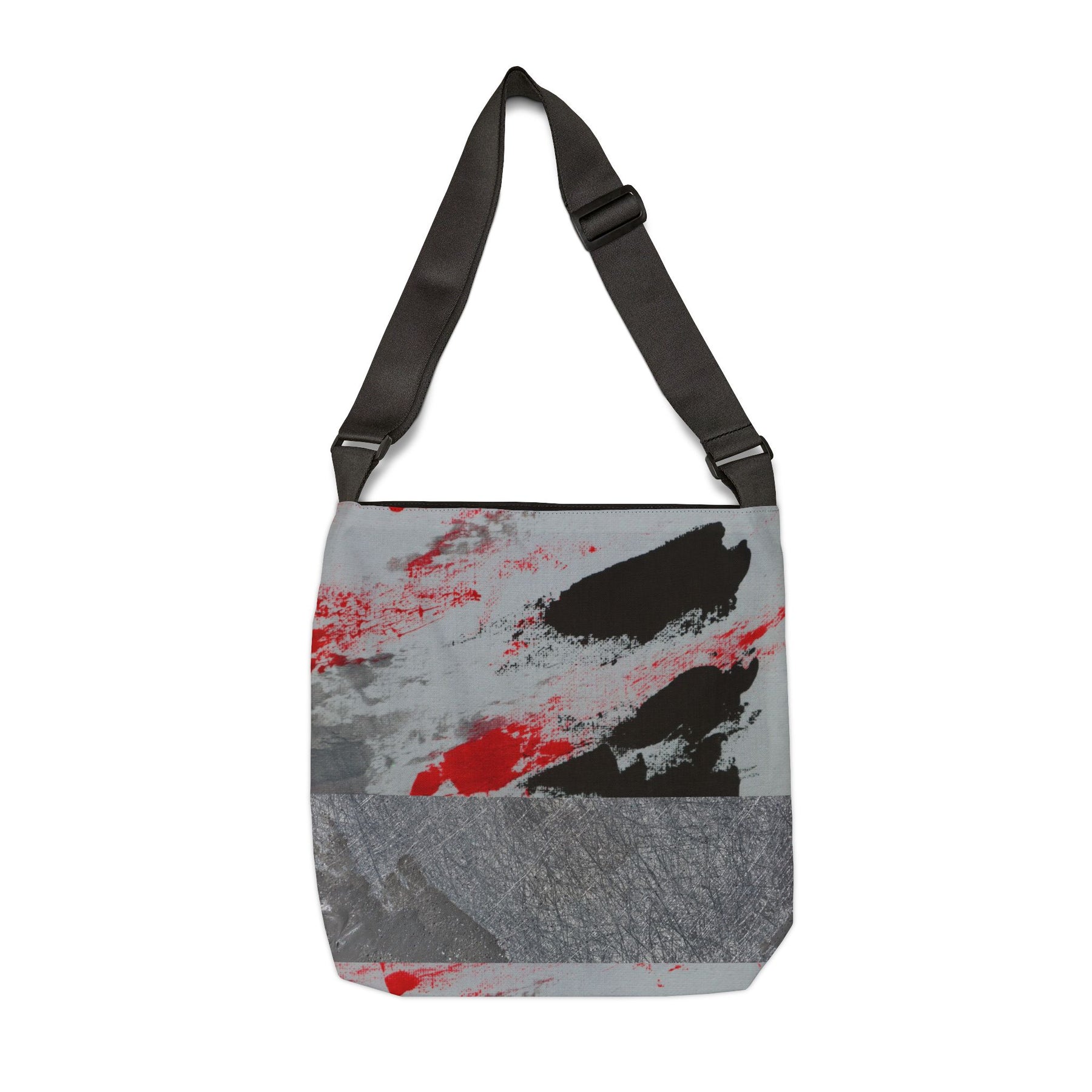 Grey with a Splash Adjustable Tote