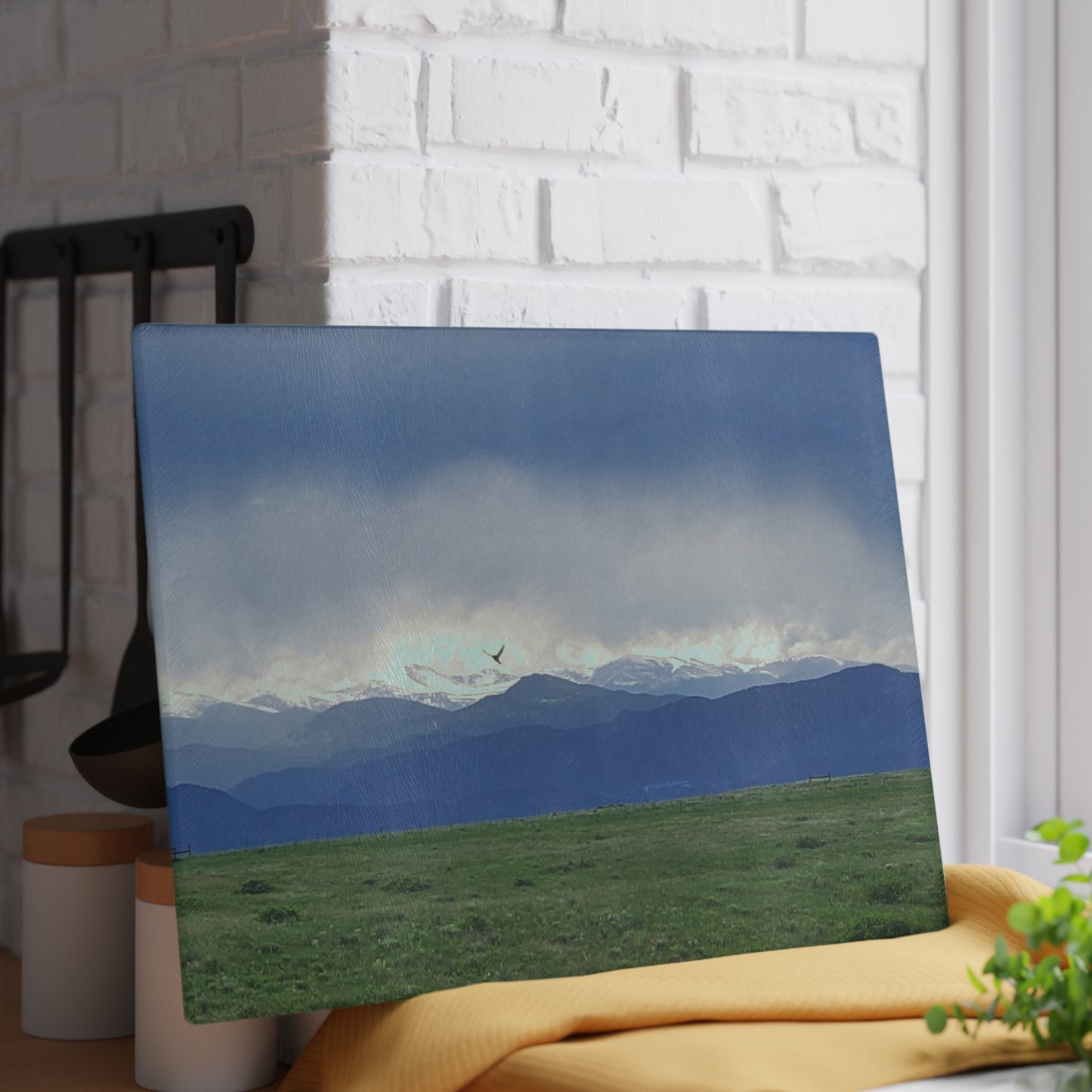 Look Up Tempered Glass Cutting Board