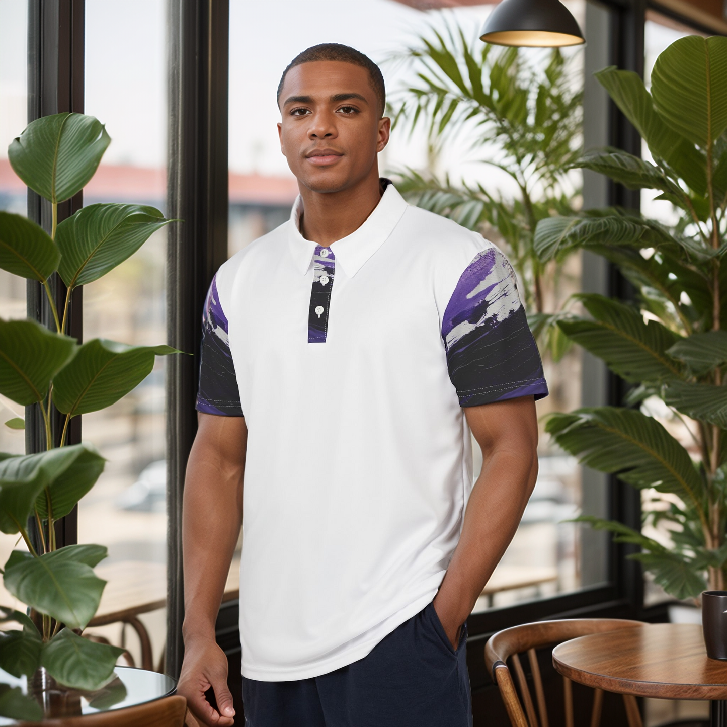 Purple Hagel Slag Polo Shirt