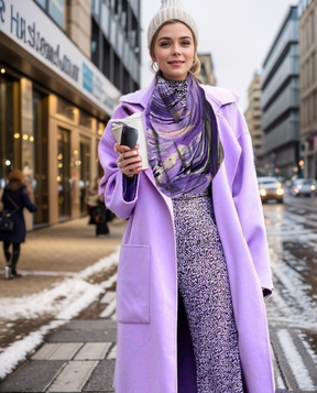 Purple Surprise Infinity Scarf