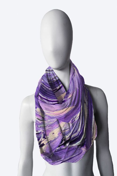 Purple Surprise Infinity Scarf