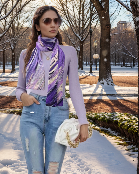 Purple Surprise Scarf