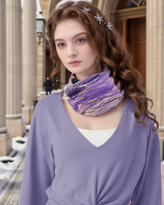 Purple Surprise Tube Scarf