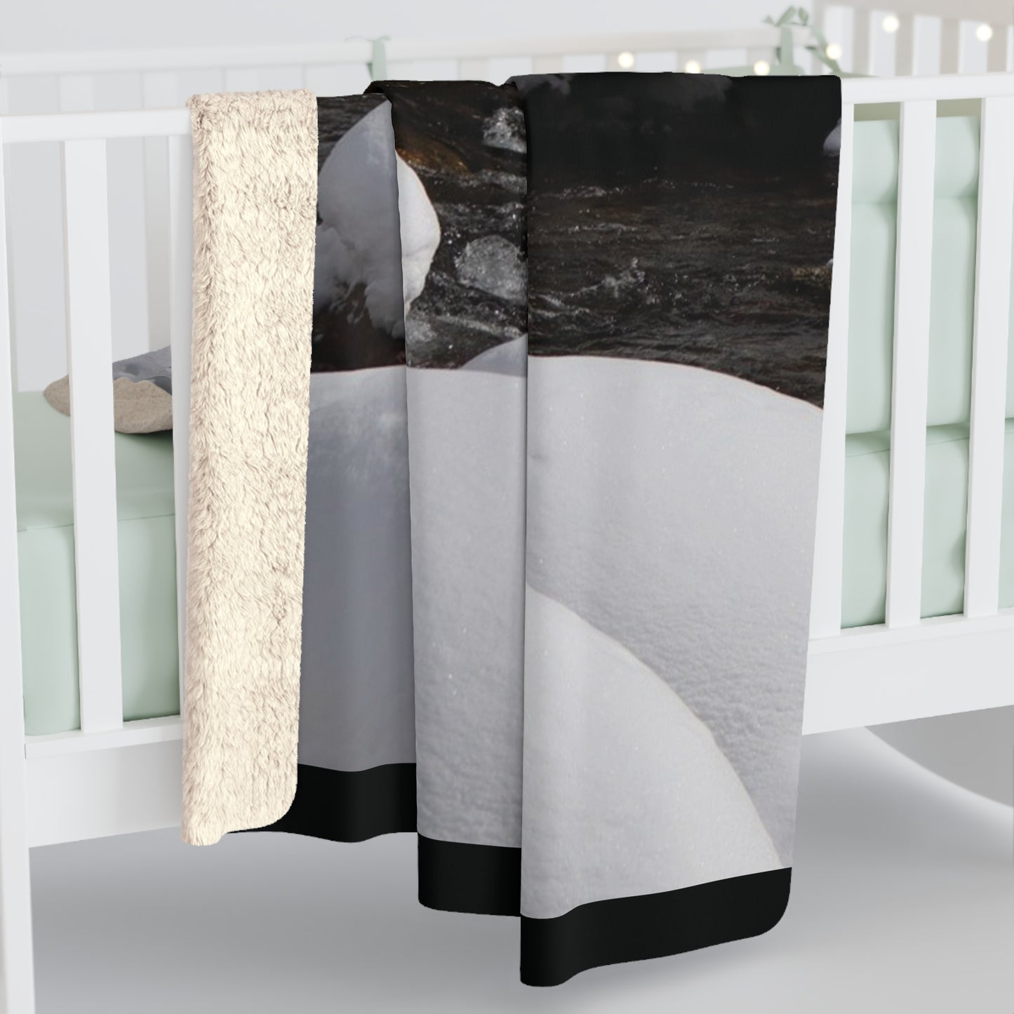 Snow Squall Sherpa Fleece Blanket