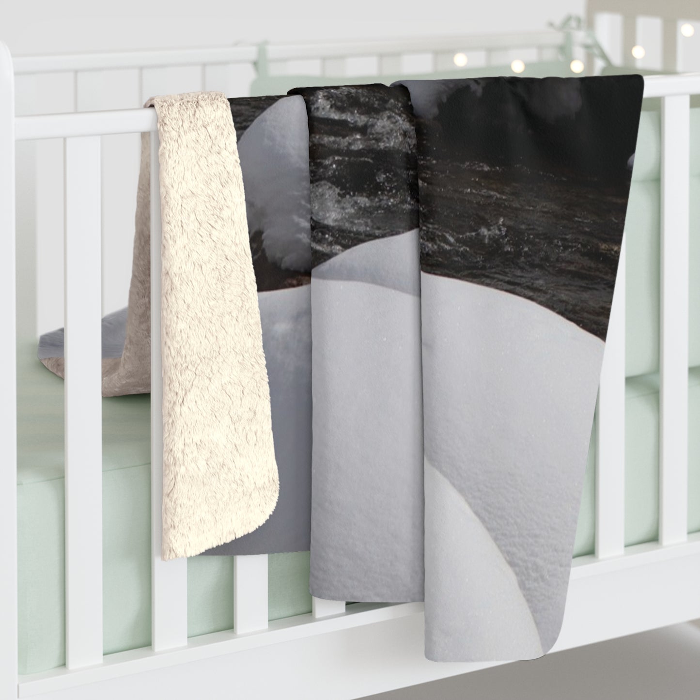 Snow Squall Sherpa Fleece Blanket