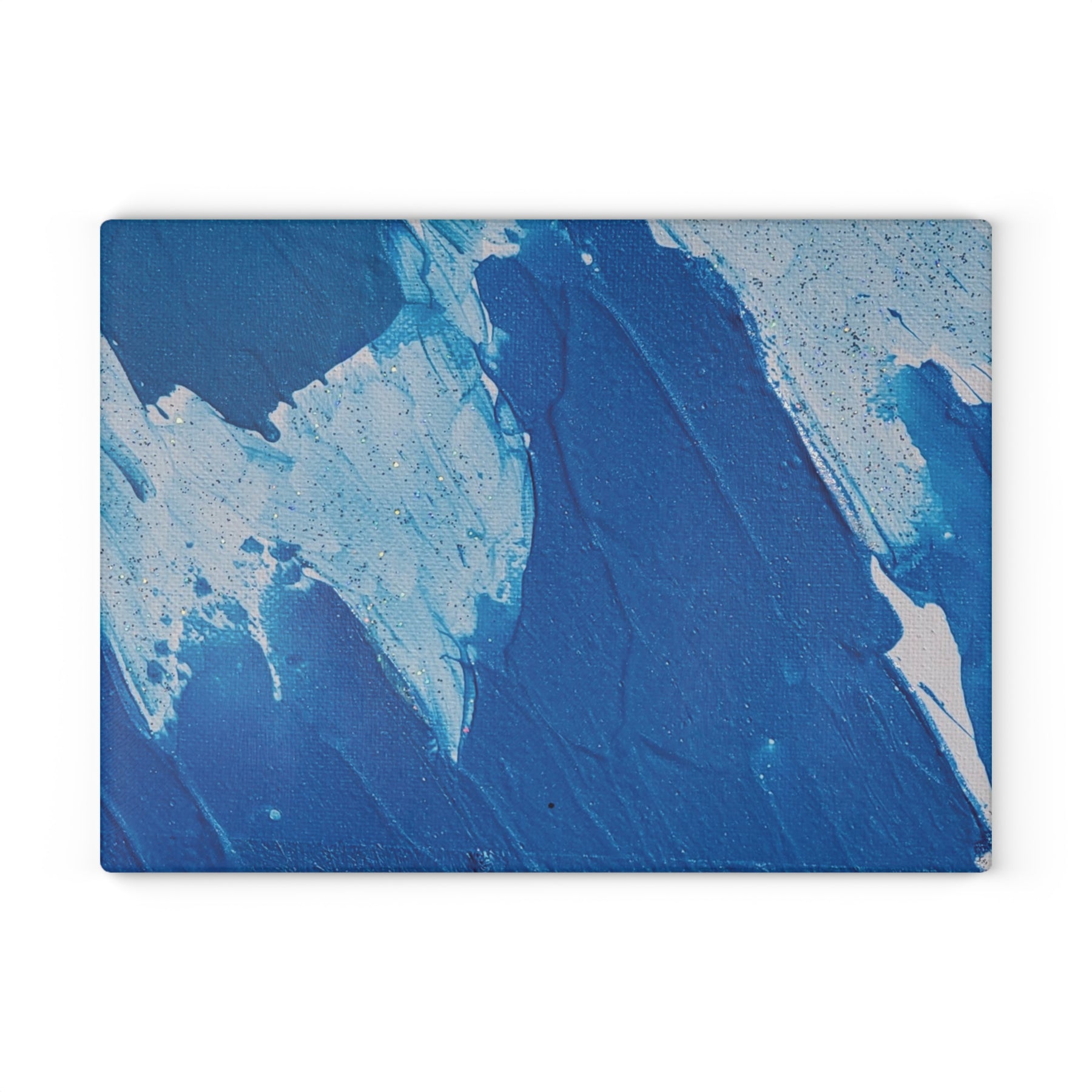 Soft Blue Tempered Glass Cutting Board