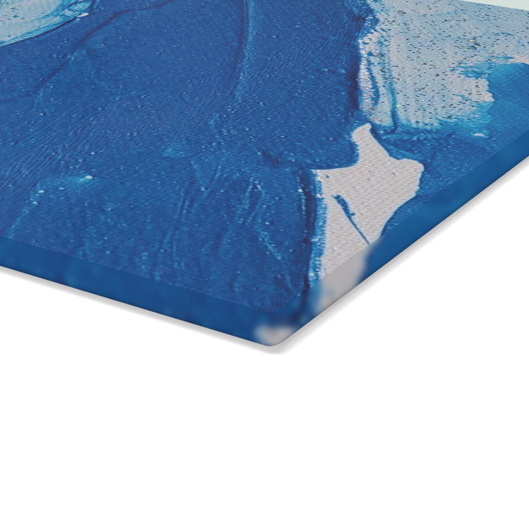 Soft Blue Tempered Glass Cutting Board