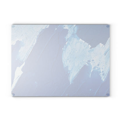 Soft Blue Tempered Glass Cutting Board