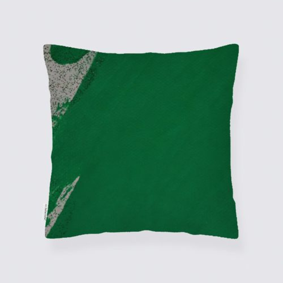 Directed Suede Cushion Cover