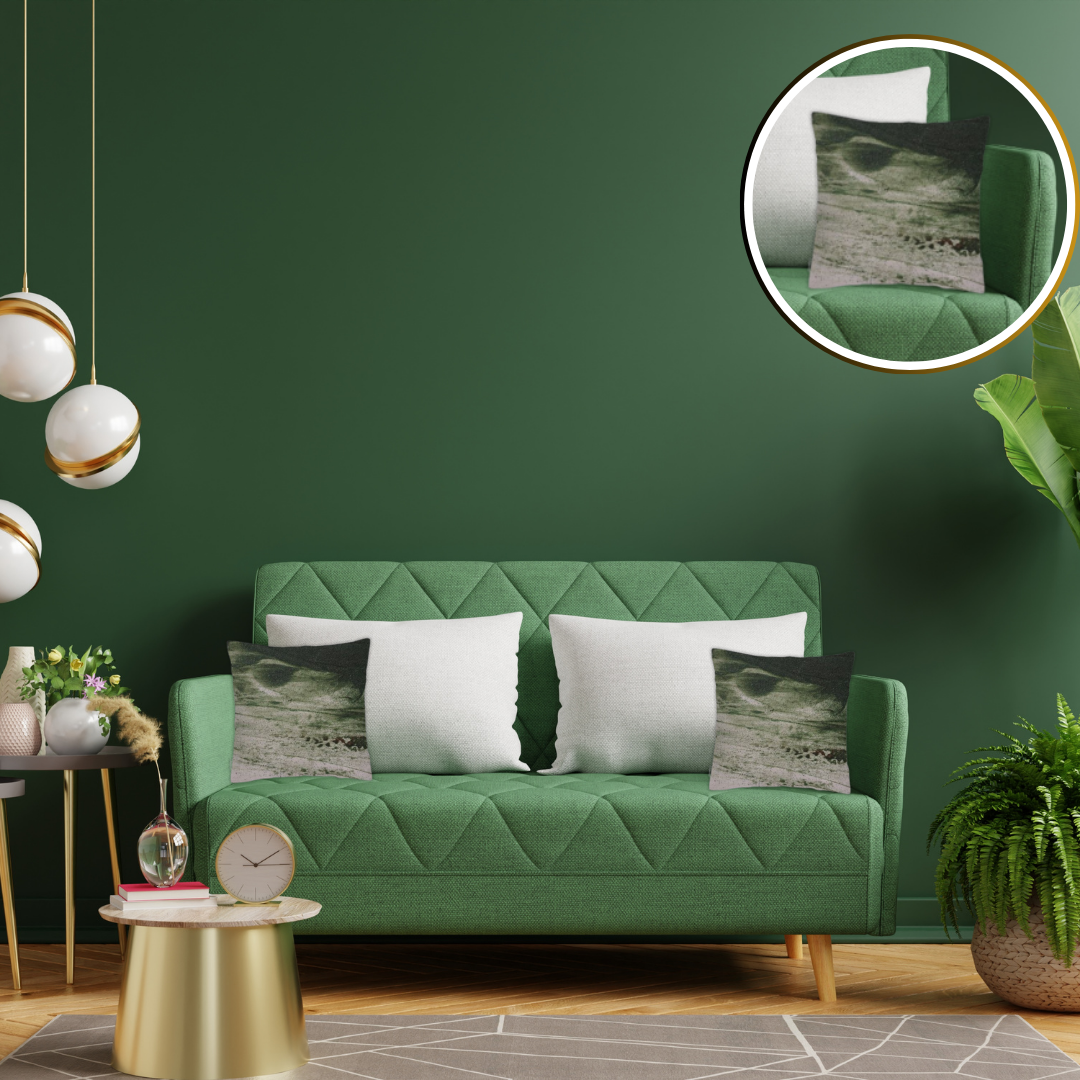 Verde Flow Suede Cushion Cover