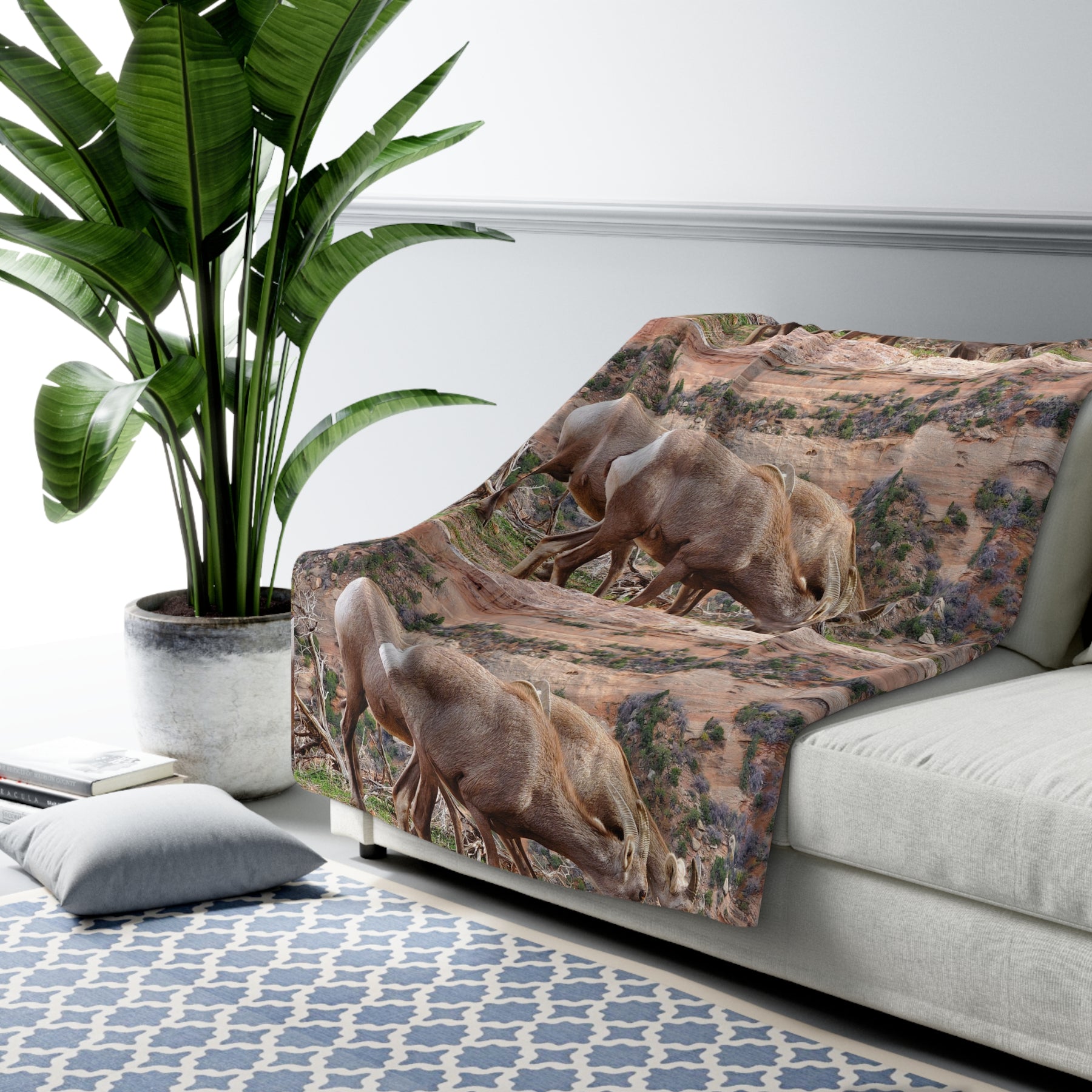 Wild Life Sherpa Fleece Blanket