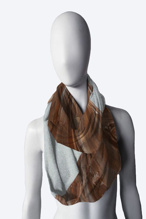 Work The Brown Infinity Scarf