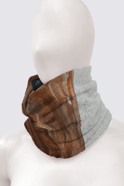 Work the Brown Tube Scarf